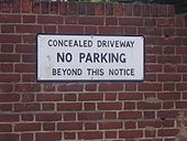 Old no parking sign St Johns Wood - Coppermine - 22757.JPG