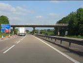 M54 motorway at Coven Lane bridge (C) Peter Whatley - Geograph - 3501447.jpg