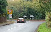 Prongers Corner- Junction of A281 and B2115 at Lower Beeding, West Sussex - Geograph - 86312.jpg