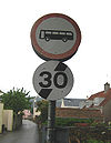 Strange NSL sign with 30mph limit, Beaumont Jersey - Coppermine - 18291.jpg