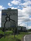 M74 sign, Millbank - Coppermine - 18623.JPG