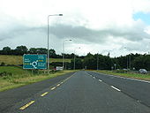 N13 end of dual carriageway - Coppermine - 15745.jpg