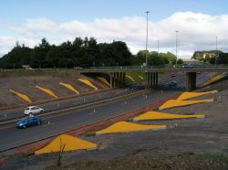 Cumbernauld's Light Sculpture at Seafar Roundabout, Cumbernauld- Geograph - 2039476.jpg