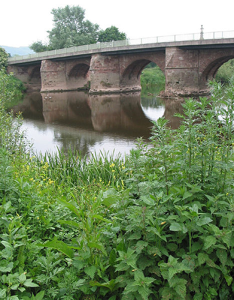 File:Wilton Bridge with sundial - Geograph - 459060.jpg