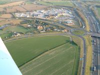 Aerial view of Truck Stop and Nursery - Geograph - 139259.jpg