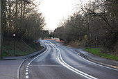 The B3004 running West through East Worldham - Geograph - 1207881.jpg