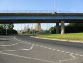 Looking under the A1033 at Salt End roundabout - Geograph - 6935297.jpg