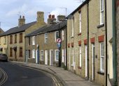 Ely - terraces on bend in Silver Street - Geograph - 4233334.jpg