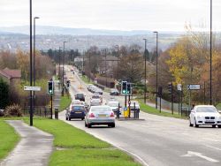 Hillhead Road near junction with West Denton Way - Geograph - 3802300.jpg