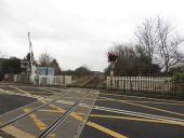 Mineral railway level crossing, Seghill - Geograph - 5652187.jpg