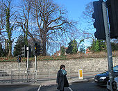 Amber man on pedestrian crossing, Drumcondra Road, Dublin - Coppermine - 10493.jpg