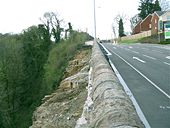 Reinforced A474 north from Pontardawe.jpg