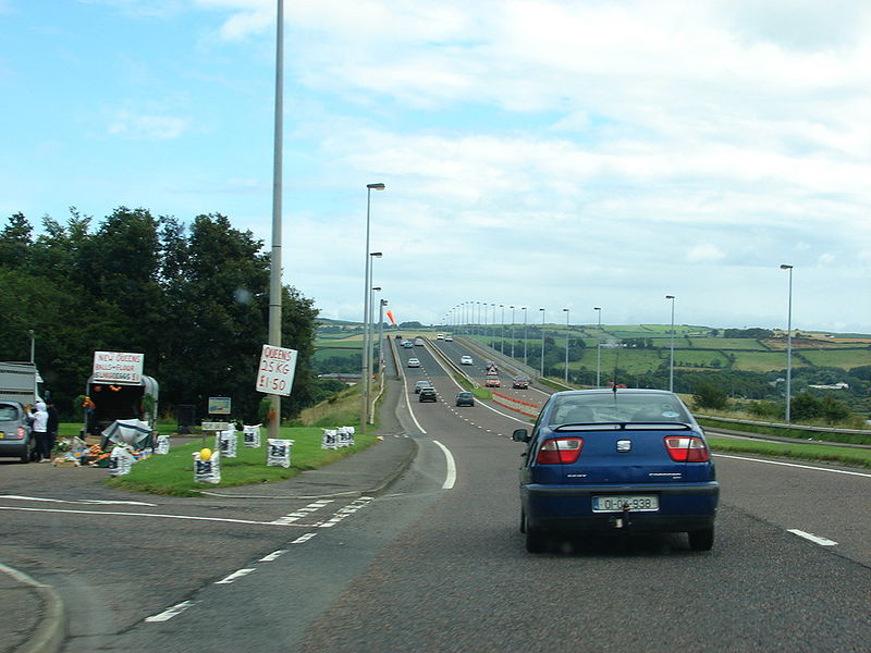File:A515 Foyle Bridge Approach - Coppermine - 15752.jpg
