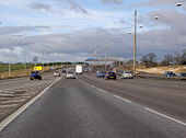 M1 at Junction 7, on a quiet day - Geograph - 336589.jpg