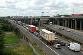 M5-M6 link - the Midlands favourite car-park - Geograph - 1439264.jpg