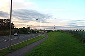 The Runway at Leeds Bradford Airport, on a bridge crossing over the A658 - Geograph - 234291.jpg