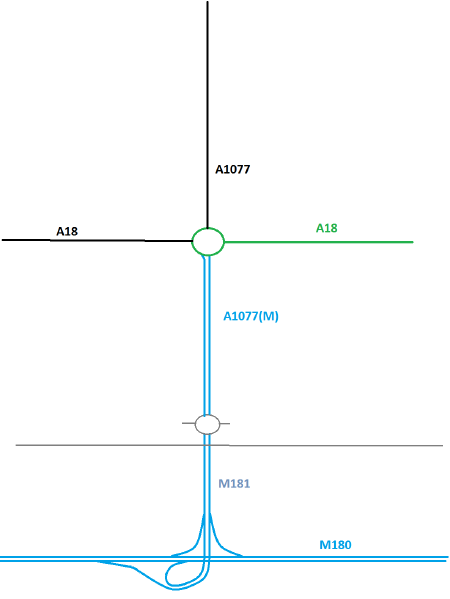 File:Motorway map of A1077(M) and M181