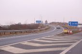 Sliproad at junction 12, M5 southbound (C) Andy F - Geograph - 1699888.jpg