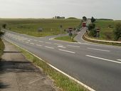 Tour coach leads the way to Stonehenge - Geograph - 2228073.jpg