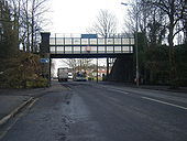 Bridge taking Trans Pennine Trail over Belle Vale Road - Geograph - 1672862.jpg