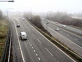 M60 Slip road, Junction 18 Simister Island - Geograph - 1678380.jpg