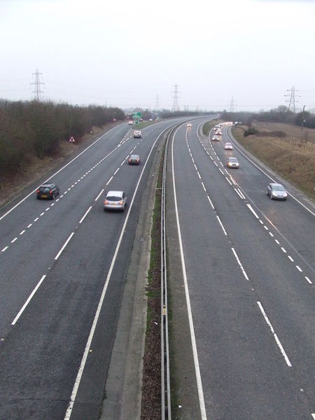 File:On And Off Slip Roads - Geograph - 1677757.jpg