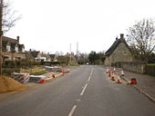 Roadworks on the B671 at Elton - Geograph - 1203957.jpg