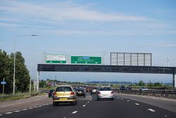 Gantry over the A27 - Geograph - 3673911.jpg
