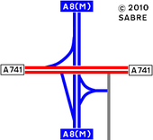 Arkleston Interchange 1968.PNG