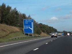 M18 heading northwards - junction with A631 - Geograph - 2095066.jpg