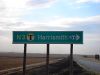 At intersection ... turn right to get to Harrismith .. but it is a toll road, and you will be paying. - Coppermine - 11198.JPG