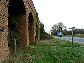 Bridge over trackbed of M&SWJR, Spine Road, near South Cerney - Geograph - 677498.jpg