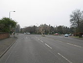 Road Junction on the B768 beside Pollock Park - Geograph - 1214132.jpg