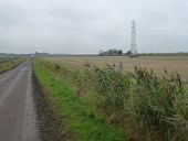 Muddy road north of Turves - Geograph - 3193968.jpg