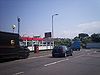 Welcome to Scotland sign at Stranraer port.JPG