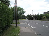 Bus stops on the B2132 approaching Middleton-on-Sea - Geograph - 845868.jpg
