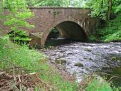 Cowie Water at the A957 (Slug Road) bridge - Geograph - 531683.jpg