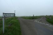 Junction of the B9062 with the road to Stronsay airfield, Stronsay, Orkeny - Geograph - 3995263.jpg