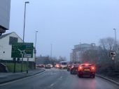 Rush-hour fog in Newcastle-under-Lyme