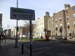 Grafton Street area road sign.