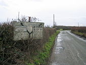 Pre-Worboys road sign near Worthenbury - Geograph - 1129019.jpg