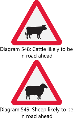 Sheep and Cattle Signs