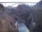 20170923-2332 - The Mike O'Callaghan - Pat Tillman Memorial Bridge from the Hoover Dam 36.01583N 114.73701W.jpg