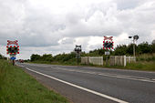Level crossing, Wisbech bypass - Geograph - 1349126.jpg