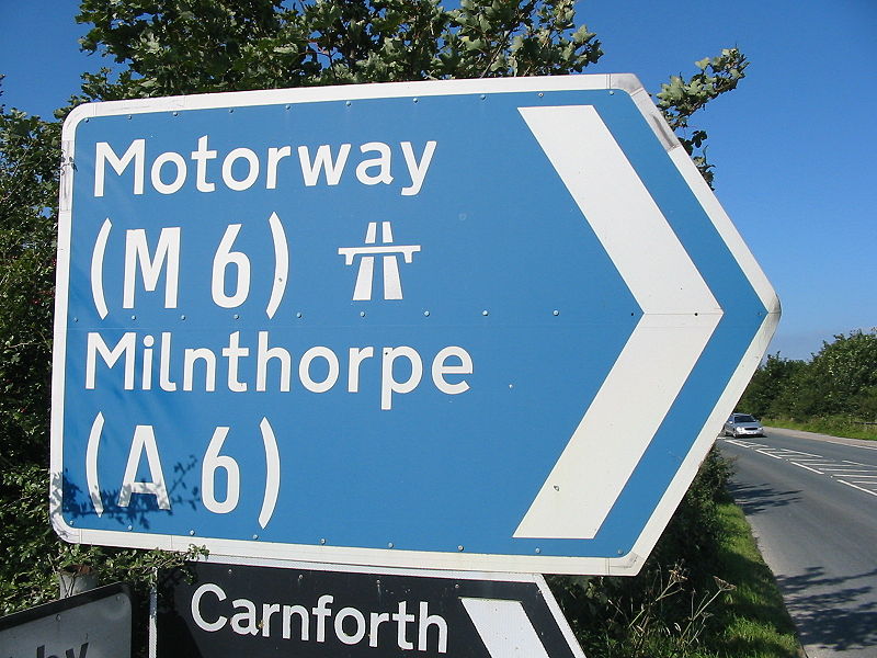 File:End of the A601(M) Single Carriageway at the junction with the B6254 - Coppermine - 2059.jpg