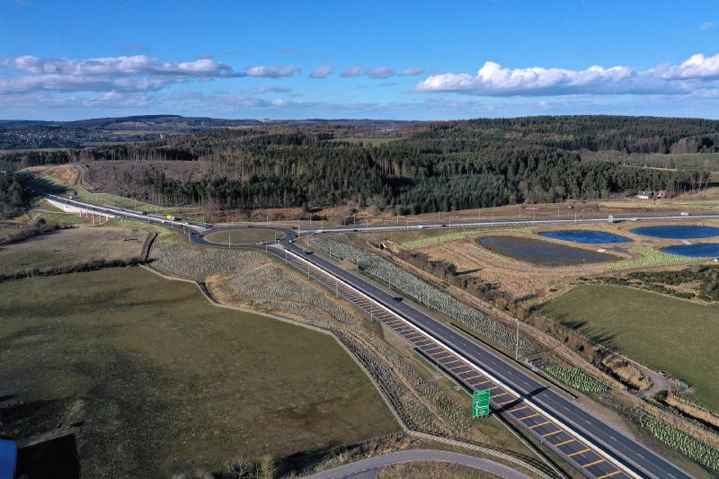 File:A90 AWPR - Cleanhill Roundabout - aerial from S.jpg