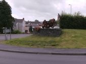 Sculpture on Carmarthen traffic island - Geograph - 2984070.jpg