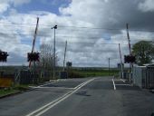 Level crossing at Belford Junction - Geograph - 4463245.jpg