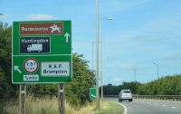 Road sign by the A1 - Geograph - 4668267.jpg