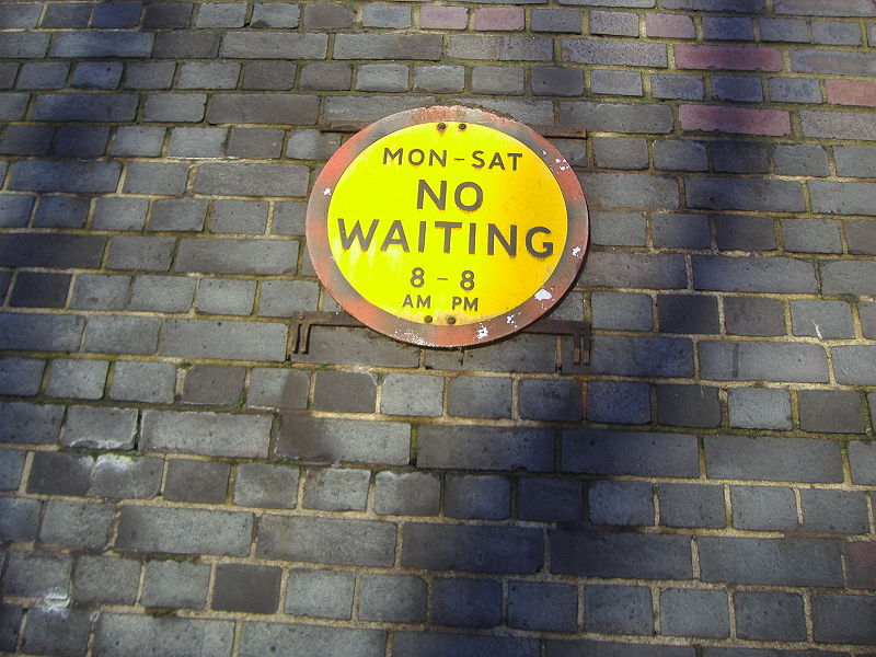 File:Old no waiting sign, South Tottenham - Coppermine - 21451.JPG